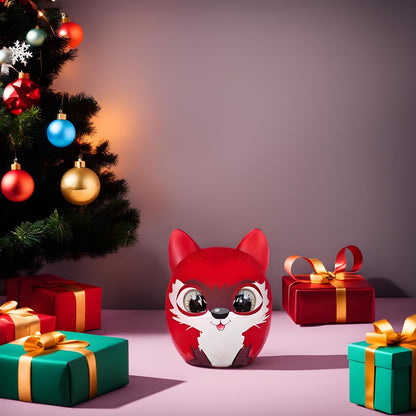 TWS Mini Bluetooth Animal Wireless Speaker for Kids of All Ages - True Wireless Stereo – Pair with Another TWS Pet for Powerful Rich Room-Filling Sound (Fox Rocks)