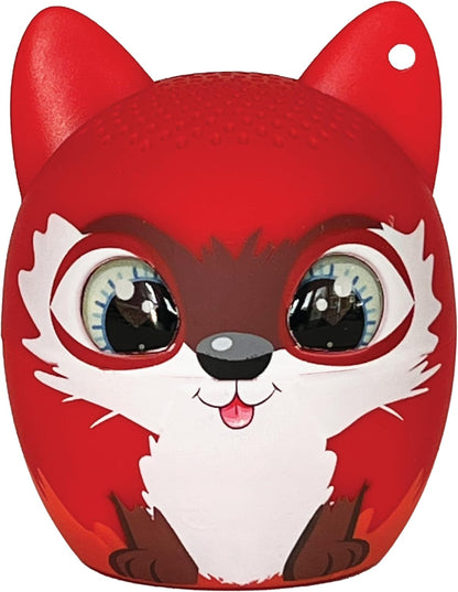 TWS Mini Bluetooth Animal Wireless Speaker for Kids of All Ages - True Wireless Stereo – Pair with Another TWS Pet for Powerful Rich Room-Filling Sound (Fox Rocks)